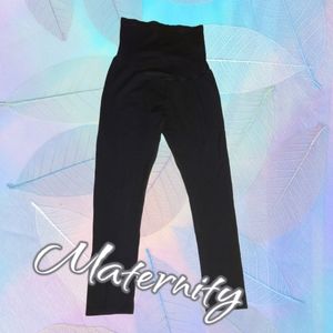 Black Over the Belly maternity pants